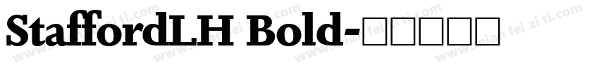 StaffordLH Bold字体转换